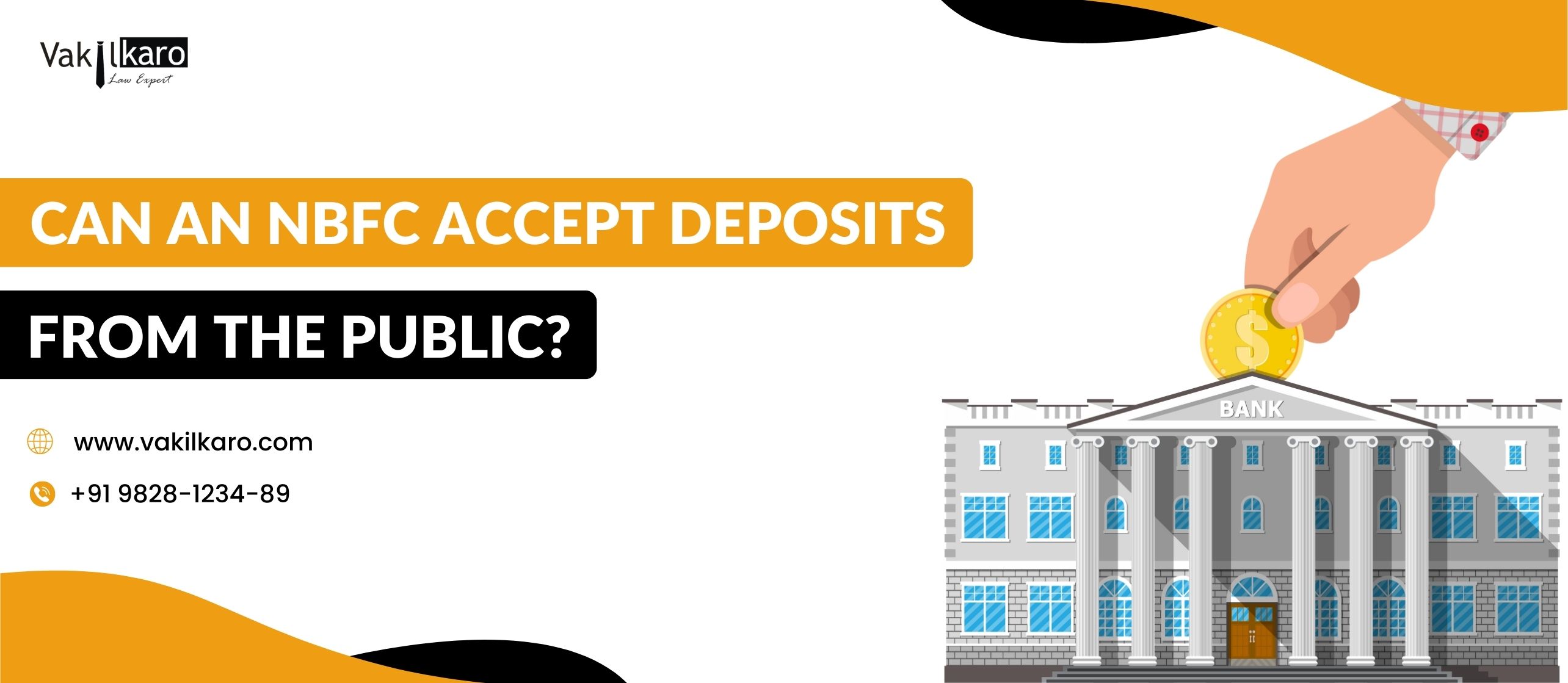 Can an NBFC Accept Deposits from the Public - vakilkaro