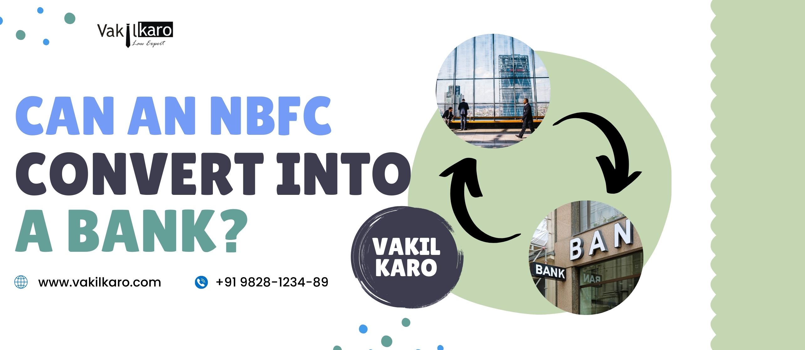 can an nbfc convert into a bank - vakilkaro