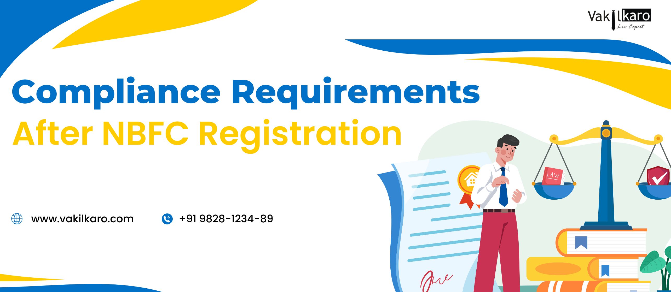 compliance requirements after nbfc registration - vakilkaro